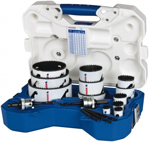 Lenox 308021200L Electrician's Hole Saw Kit 17 Pc, 3/4 to 4-3/4" Dia