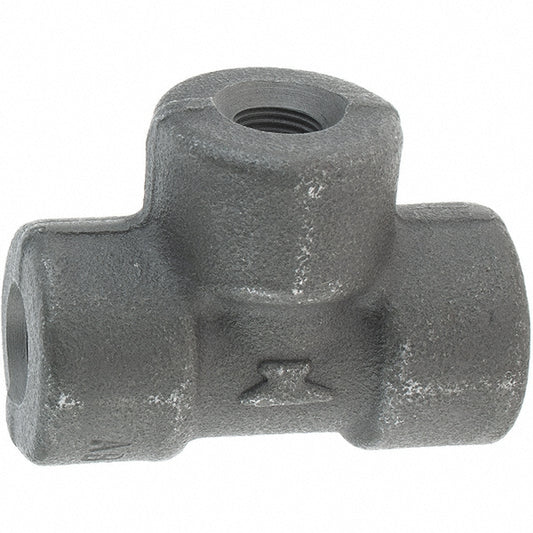 Anvil 0361119001 Black Tee 1/8", Threaded