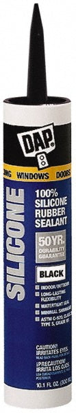 DAP 7079808642 Joint Sealant 10.1 oz Tube, Black, RTV Silicone