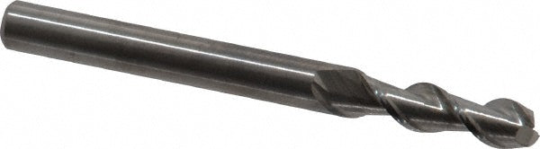Kennametal 2403000 Square End Mill 3/16'' Dia, 5/8'' LOC, 3/16'' Shank Dia, 2'' OAL, 2 Flutes, Solid Carbide
