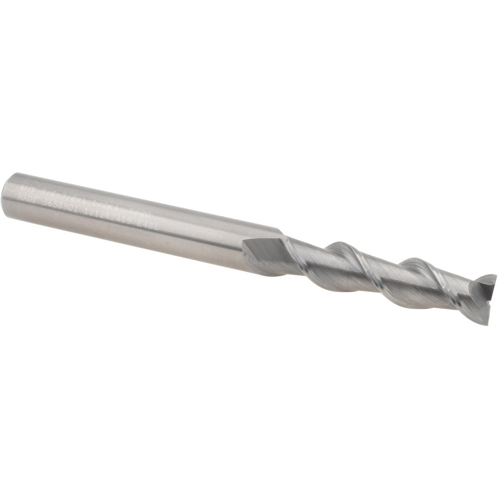 Kennametal 3658901 Square End Mill  0.3750" Dia, 1.5" LOC, 0.375" Shank Dia, 4" OAL, 2 Flutes, Solid Carbide