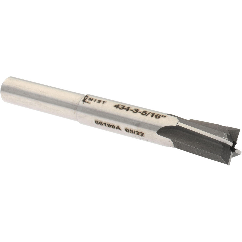 MIST, INCORPORATED MIT-434-3 5/16" Diam, 1/4" Shank, Diam, 4 Flutes, Straight Shank, Interchangeable Pilot Counterbore