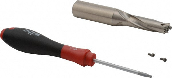 Sumitomo 5L00W09 Replaceable-Tip Drill 13.5 to 14.5 mm Dia, 2.008" Max Depth, 3/4" Straight-Cylindrical Shank