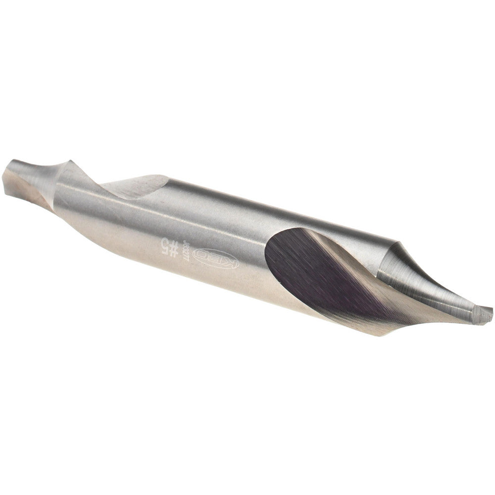 Keo 906-000-122 Combo Drill & Countersink #5, 7/16" Body Dia, 118Â°, High Speed Steel