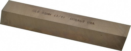 Cleveland C44587 Tool Bit Blank 3/4" Wide, 3/4" High, 5" Long, M42 Cobalt, Square