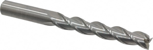 Kennametal 5051858 Square End Mill 1/2'' Dia, 3'' LOC, 1/2'' Shank Dia, 5'' OAL, 3 Flutes, Solid Carbide