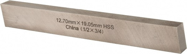 Cleveland C44647 Tool Bit Blank 1/2" Wide, 3/4" High, 6" Long, M2 High-Speed Steel, Rectangle