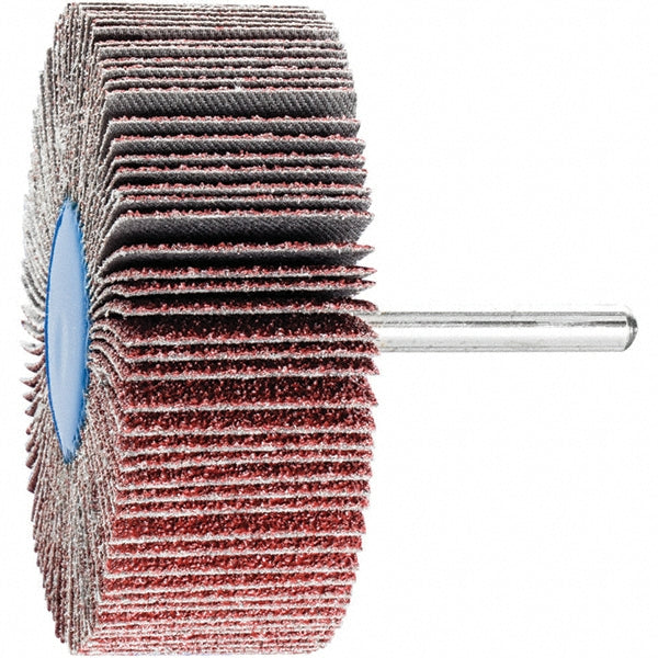 PFERD 47801409 Mounted Flap Wheel 3" Dia, 1" Face Width, 40 Grit, Aluminum Oxide