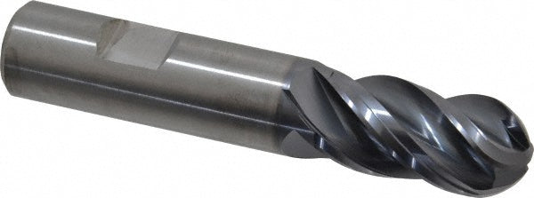 Kennametal 4067291 Ball End Mill 0.75" Dia, 1.5" LOC, 4 Flute, Solid Carbide