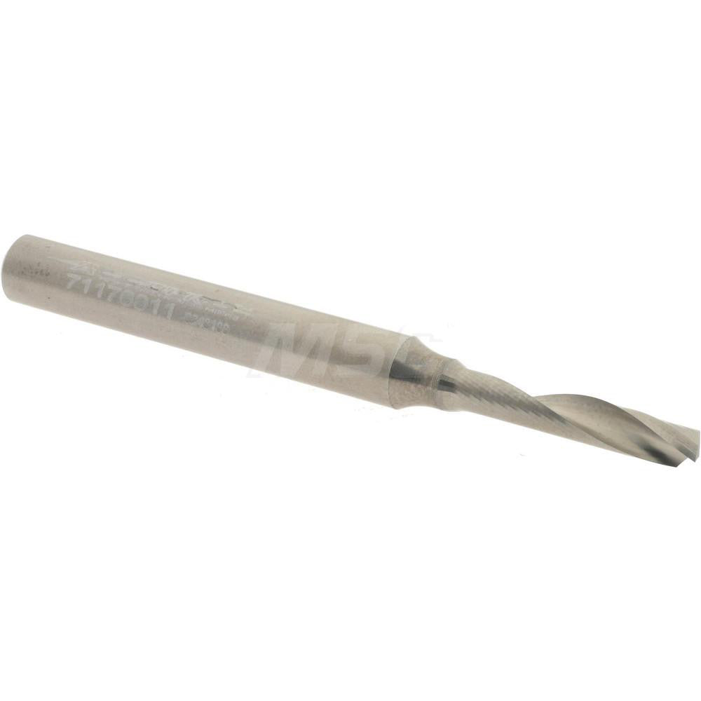 Accupro 71176911 Spiral Router Bit 4 mm Dia, 20 mm LOC, 6 mm Shank Dia, Upcut