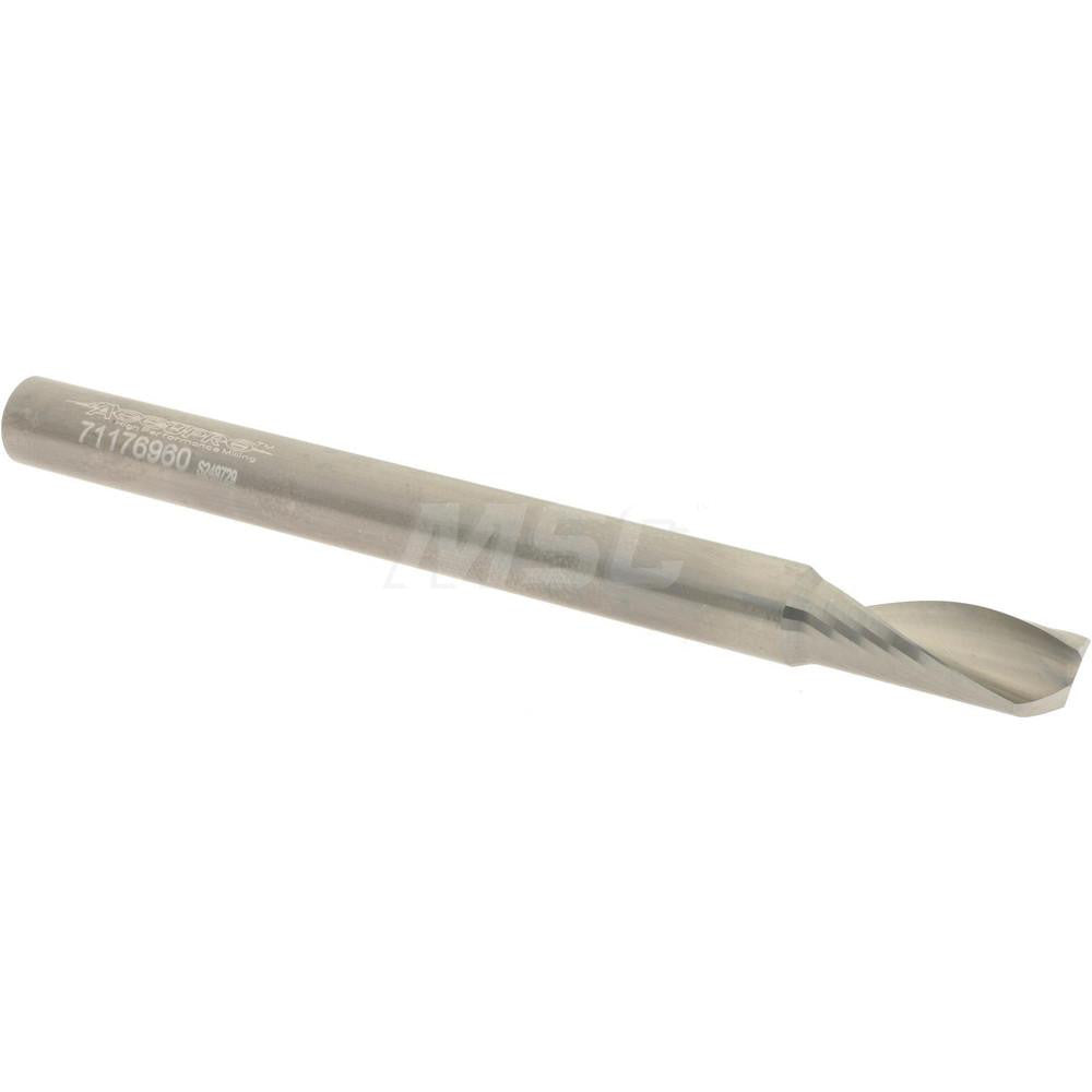 Accupro 71176960 Spiral Router Bit 8 mm Dia, 20 mm LOC, 8 mm Shank Dia, Upcut