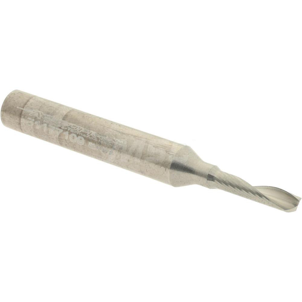 Accupro 71177109 Spiral Router Bit 0.125" Dia, 0.5" LOC, 1/4" Shank Dia, Upcut