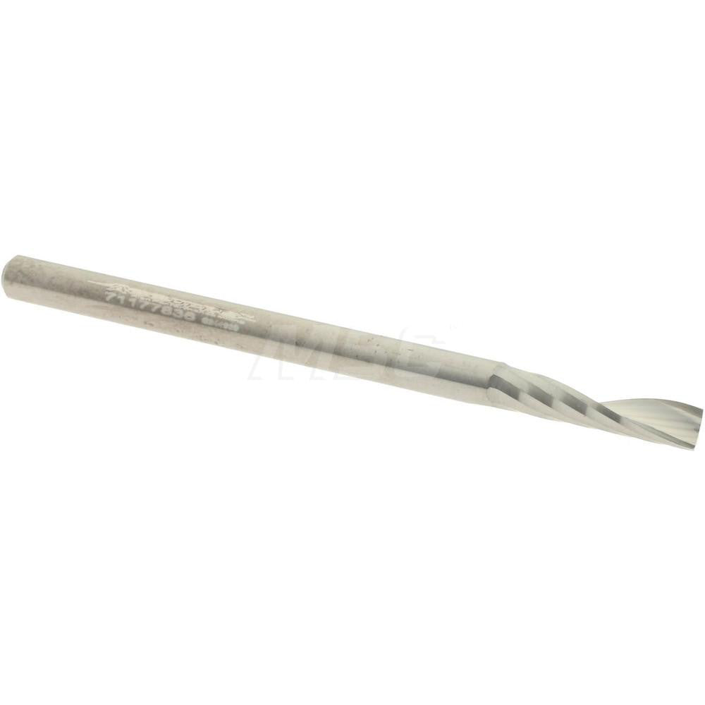 Accupro 71177836 Spiral Router Bit 0.125" Dia, 0.5" LOC, 1/8" Shank Dia, Upcut