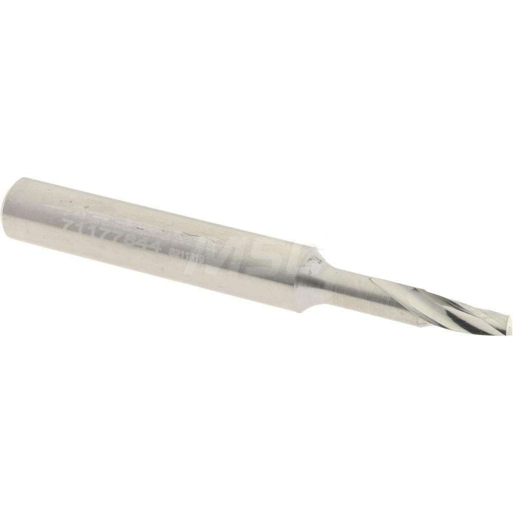 Accupro 71177844 Spiral Router Bit 0.125" Dia, 0.25" LOC, 1/4" Shank Dia, Upcut