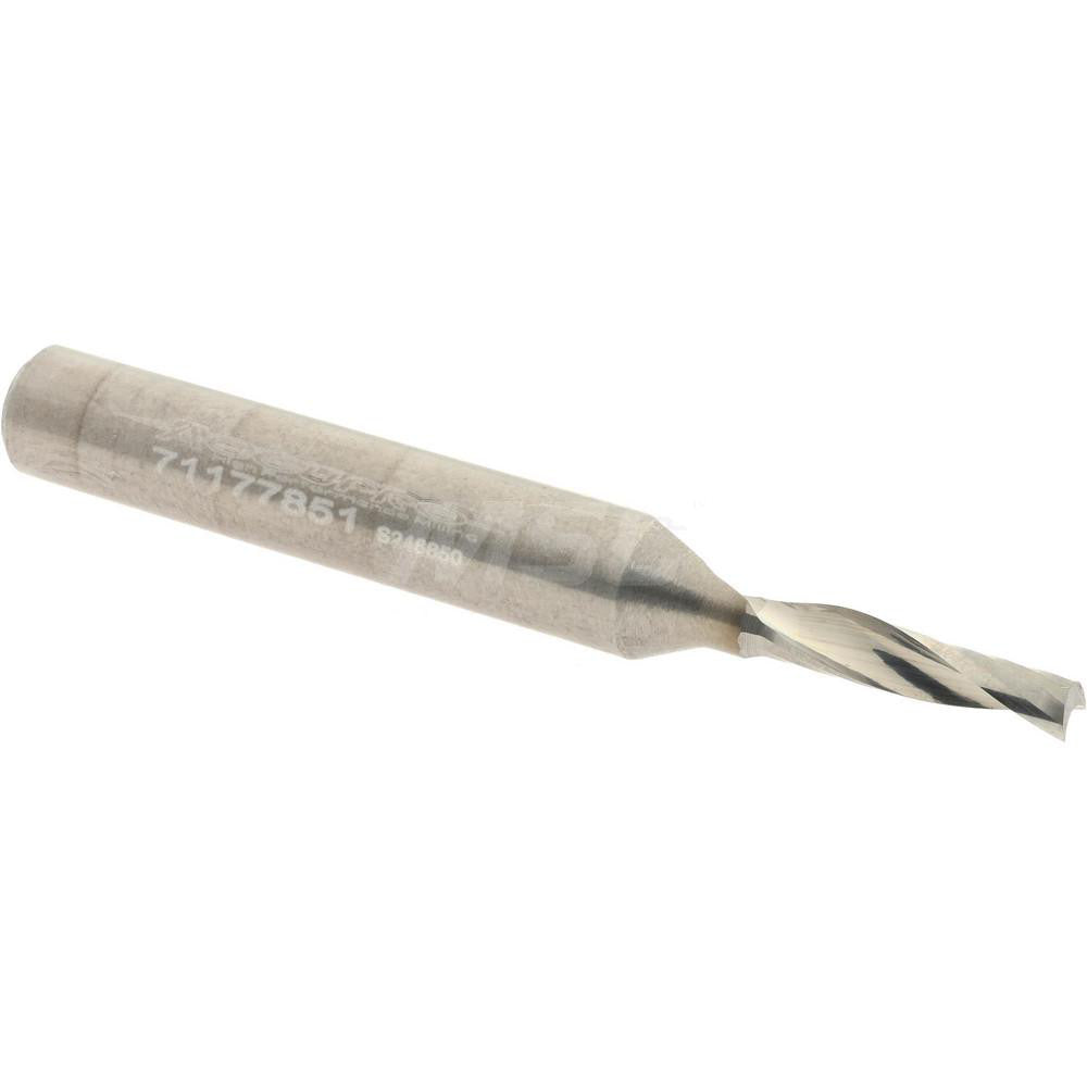 Accupro 71177851 Spiral Router Bit 0.125" Dia, 0.5" LOC, 1/4" Shank Dia, Upcut