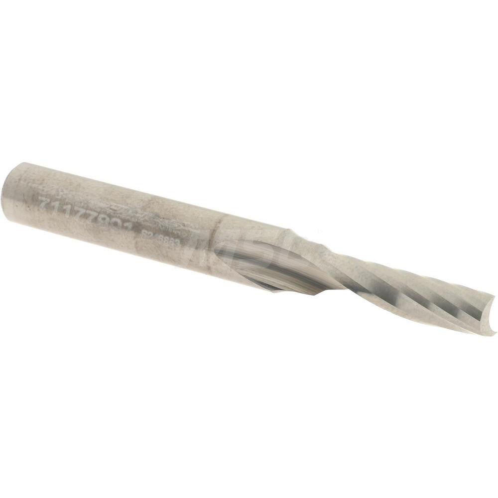 Accupro 71177901 Spiral Router Bit 0.1875" Dia, 0.625" LOC, 1/4" Shank Dia, Upcut