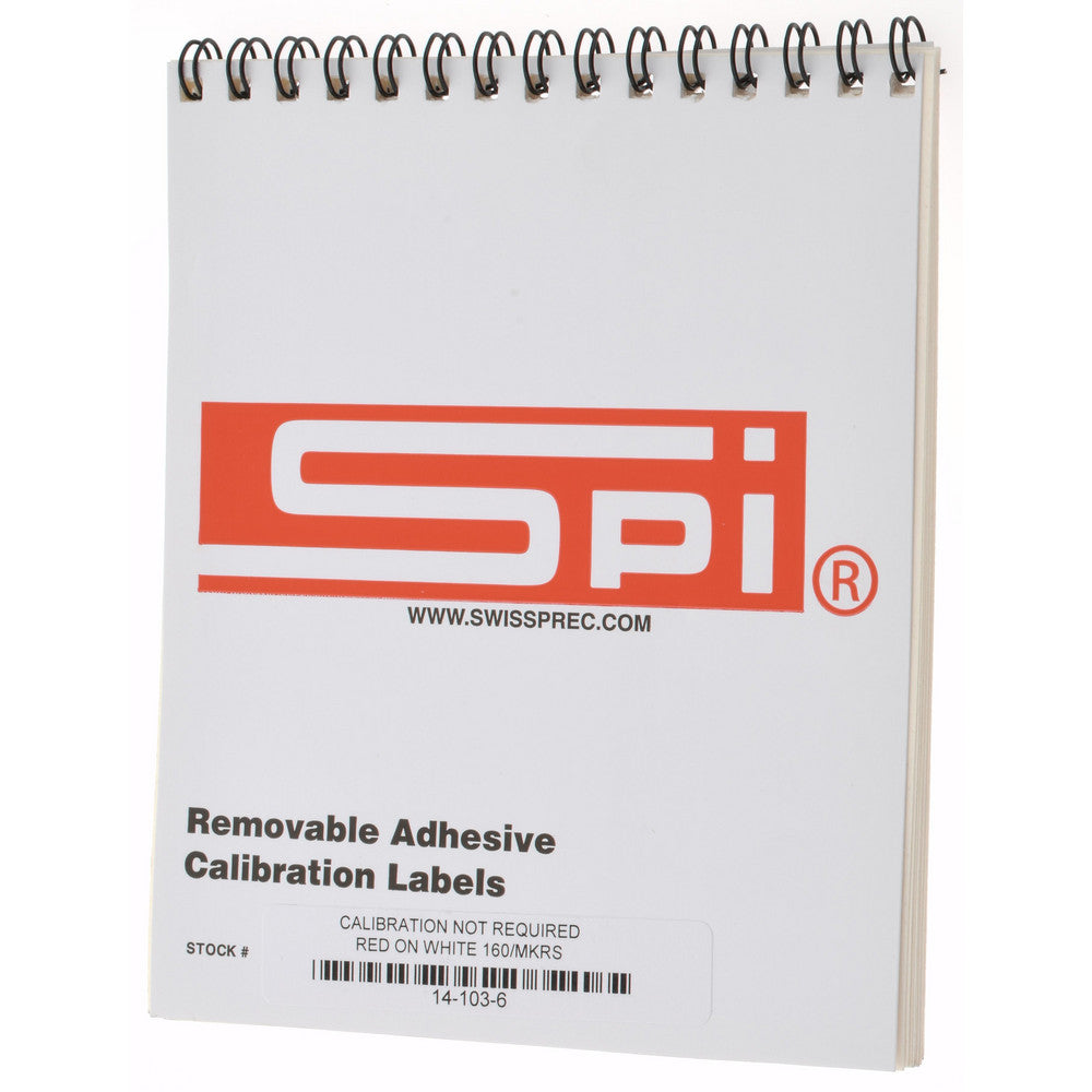 SPI 14-103-6 Inspection & Quality Label "Calibration Not Required __BY__DATE__", Rectangle, 2" Wide