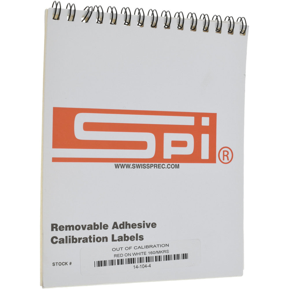 SPI 14-104-4 Inspection & Quality Label "Out Of Calibration Do Not Use __BY__DATE__", Rectangle, 2" Wide