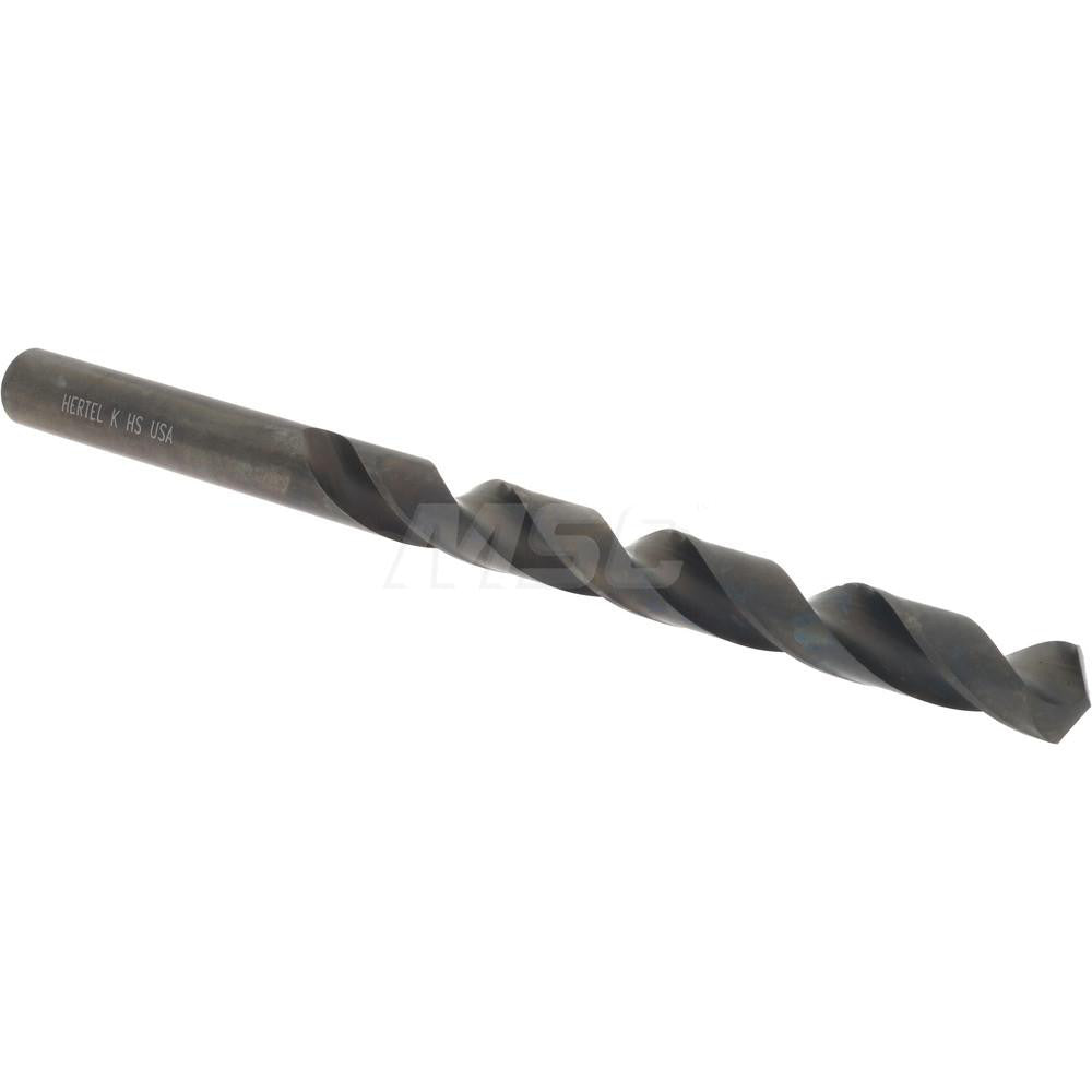 Hertel 71206023 Jobber Length Drill Bit Letter K, 118 &deg, High Speed Steel