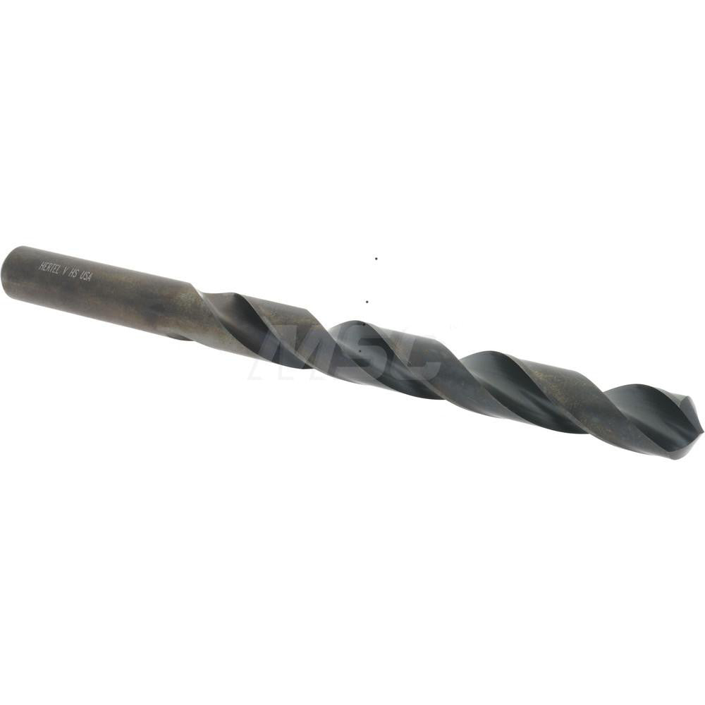 Hertel 71206130 Jobber Length Drill Bit Letter V, 118 &deg, High Speed Steel