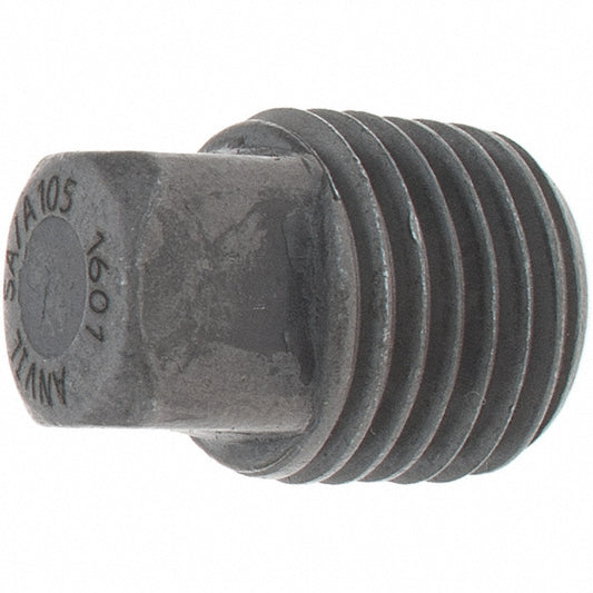 Anvil 0361300403 Black Square Plug 1/4", Threaded