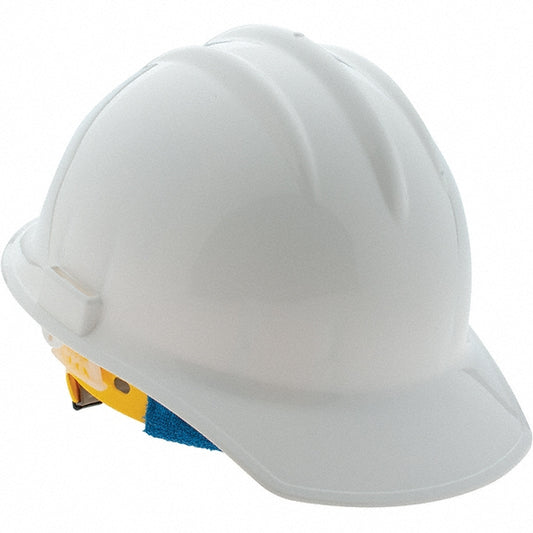 BULLARD 30WHR Hard Hat Slotted Cap, Type 1, Class E, 6-Point Suspension