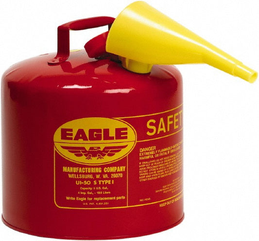 Eagle UI50FS Safety Can 5 gal, Steel