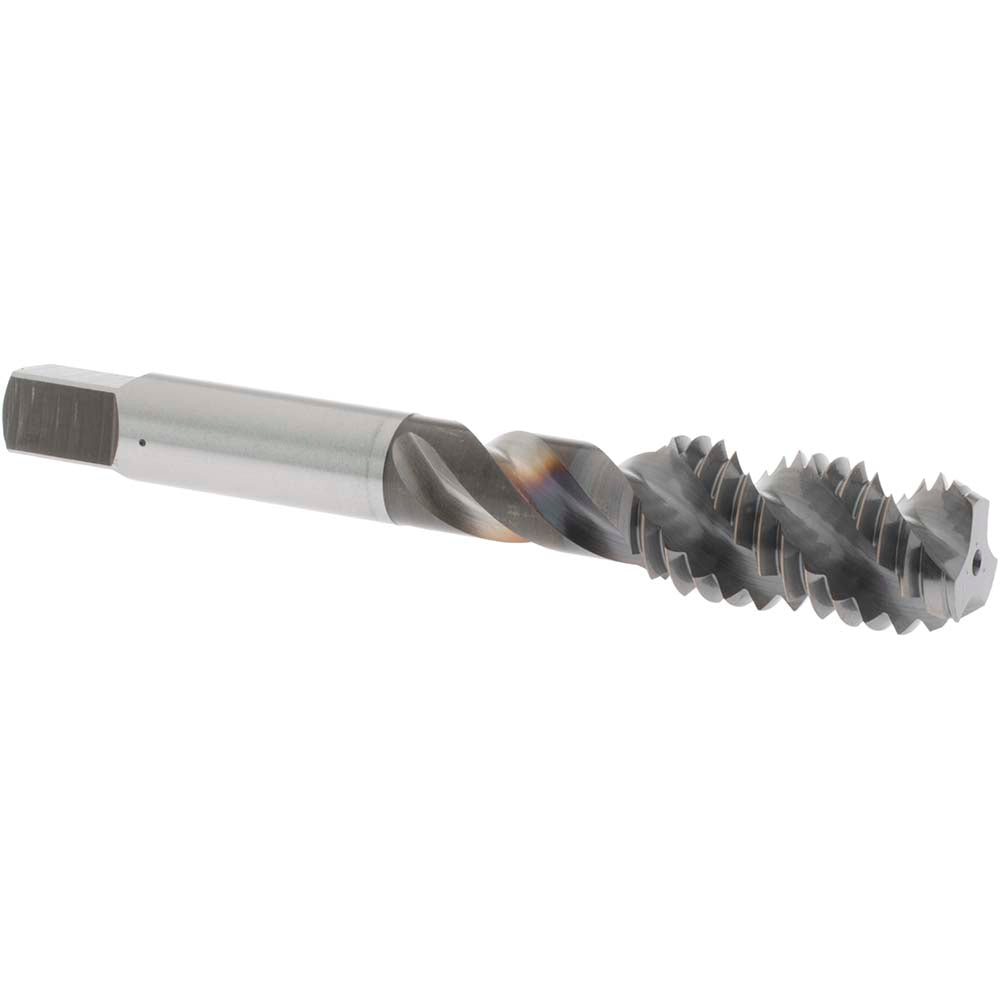 OSG 1432108 Spiral Flute Tap 1/2-13, UNC, 3 Flute, Bottoming Chamfer, 3B Class of Fit, High-Speed Steel, TiCN Finish