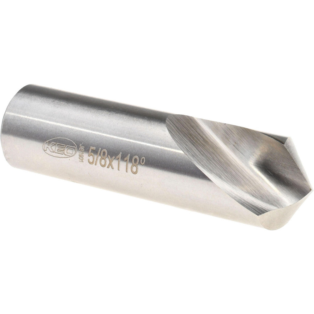 Keo 955-000-043 Spotting Drill 5/8" Dia, 118 &deg Point, 2-1/4" OAL, High Speed Steel