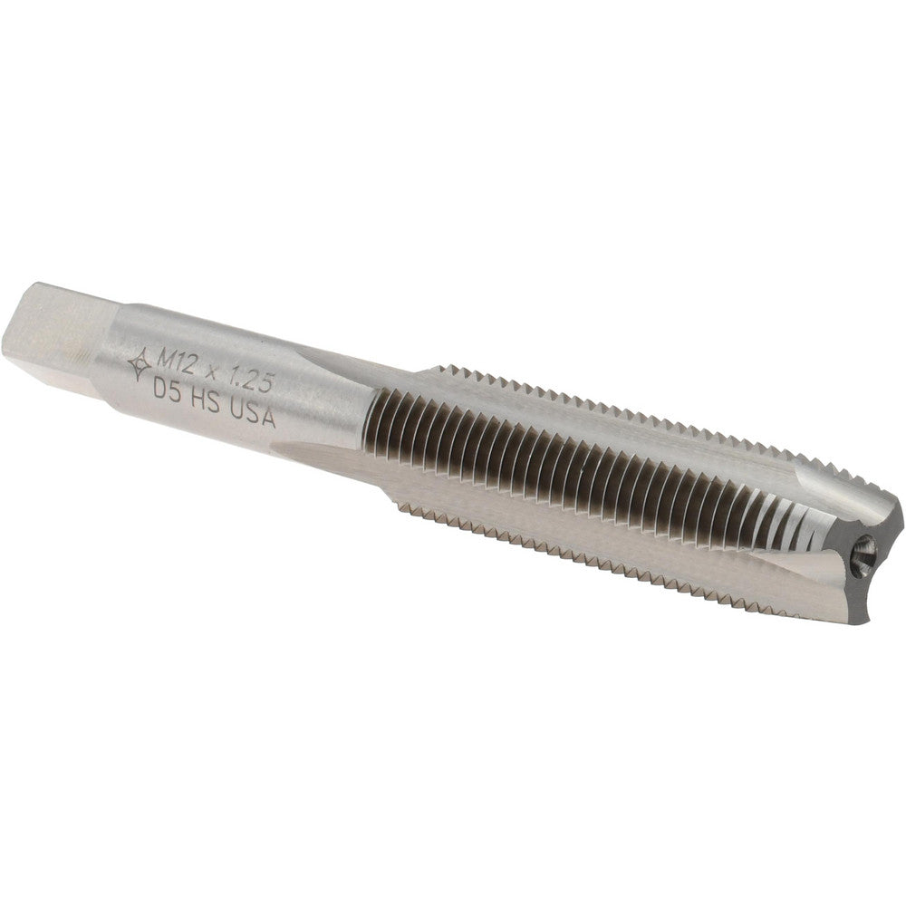 Cleveland C57199 Spiral Point Tap M12 x 1.25, Metric Fine, 3 Flutes, Plug, 6H, High Speed Steel, Bright Finish