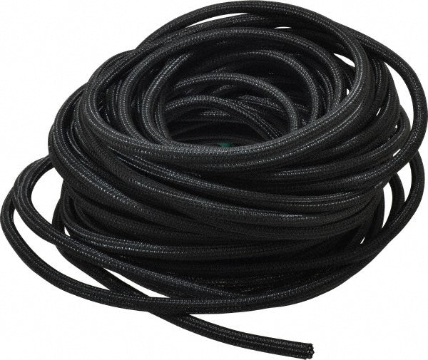 Techflex F6N0.25-100 Black PET Braided Cable Sleeve