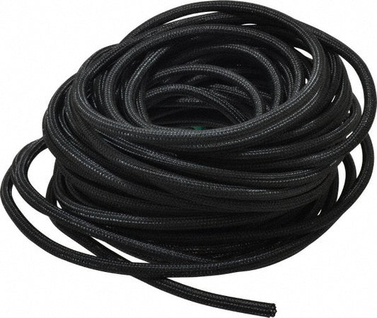 Techflex F6N0.25-100 Black PET Braided Cable Sleeve