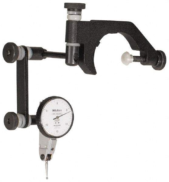 Mitutoyo MD599998B Dial Indicator & Base Kit 0.03" Range, 0-15-0 Dial Reading