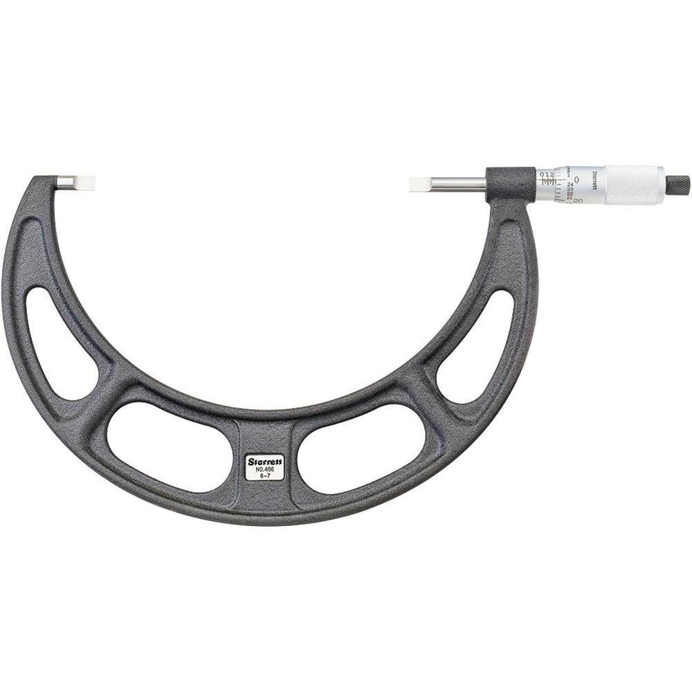 Starrett 67094 Blade Micrometer Mechanical, 6 to 7"