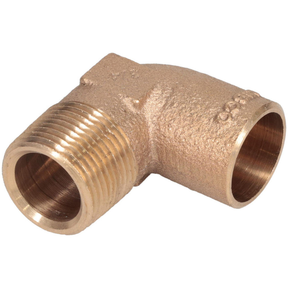 NIBCO B070150 Cast Copper Pipe 90 &deg Elbow 3/4" Fitting, C x M, Pressure Fitting