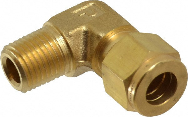 Parker 6MSEL4N-B Compression Tube Male Elbow 1/4" Thread, Compression x MNPT