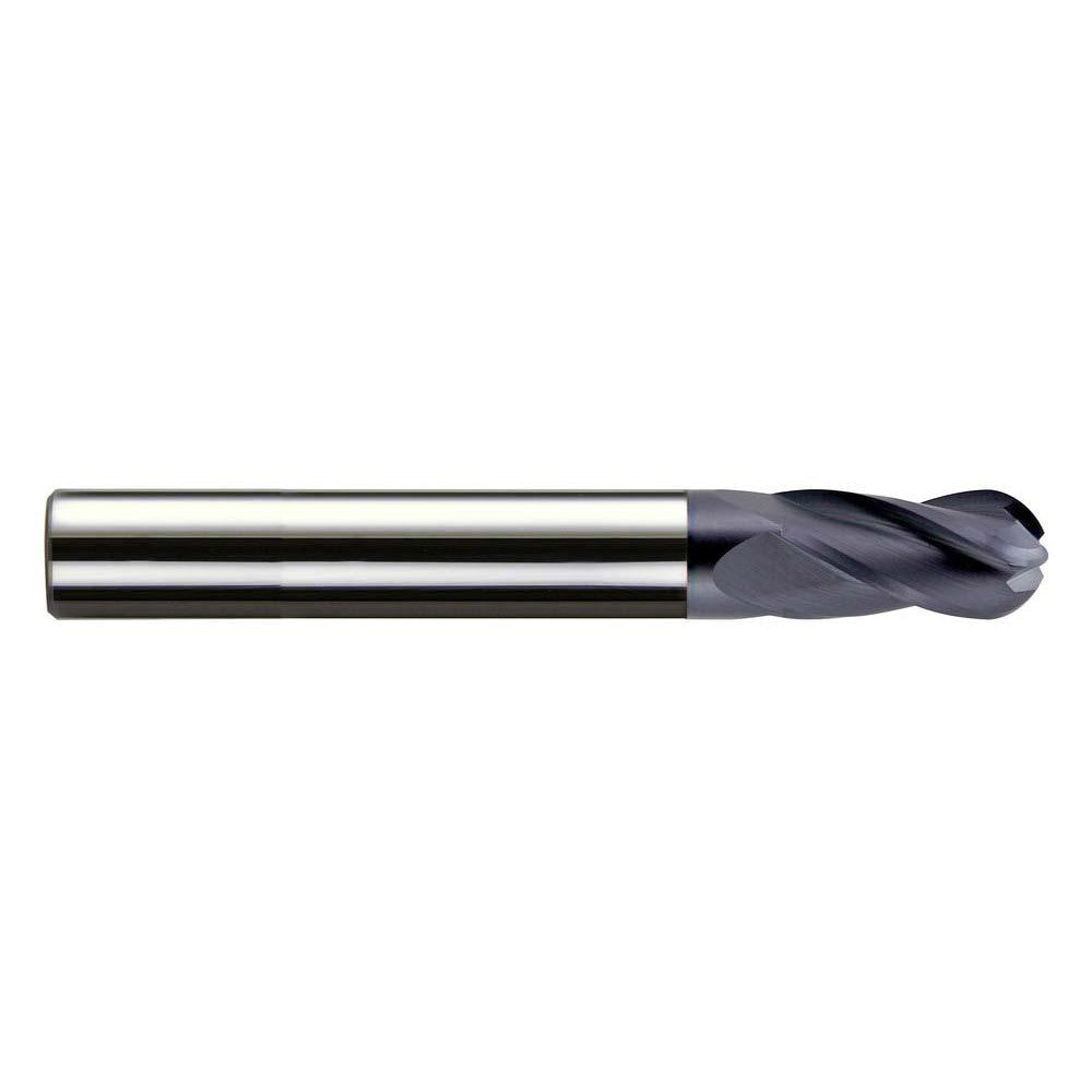 Melin Tool 56190 Ball End Mill 1/4" Dia, 1-1/8" LOC, 4 Flute, Solid Carbide