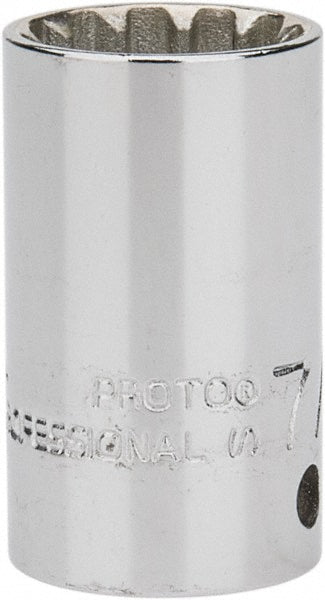 Proto J4714SPL Spline Socket 1/4" Drive, 7/16" Hex