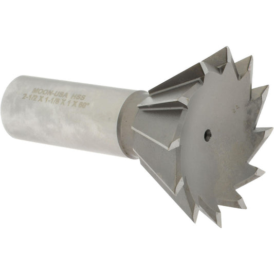CD Tooling Inc. DT250012-60 Dovetail Cutter 60 &deg, 2-1/2" Cut Dia, 1-1/8" Cut Width, High Speed Steel