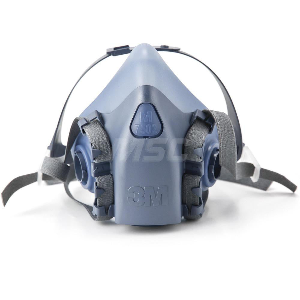 3M 7000002162 Half Facepiece Respirator Silicone, Bayonet, Medium
