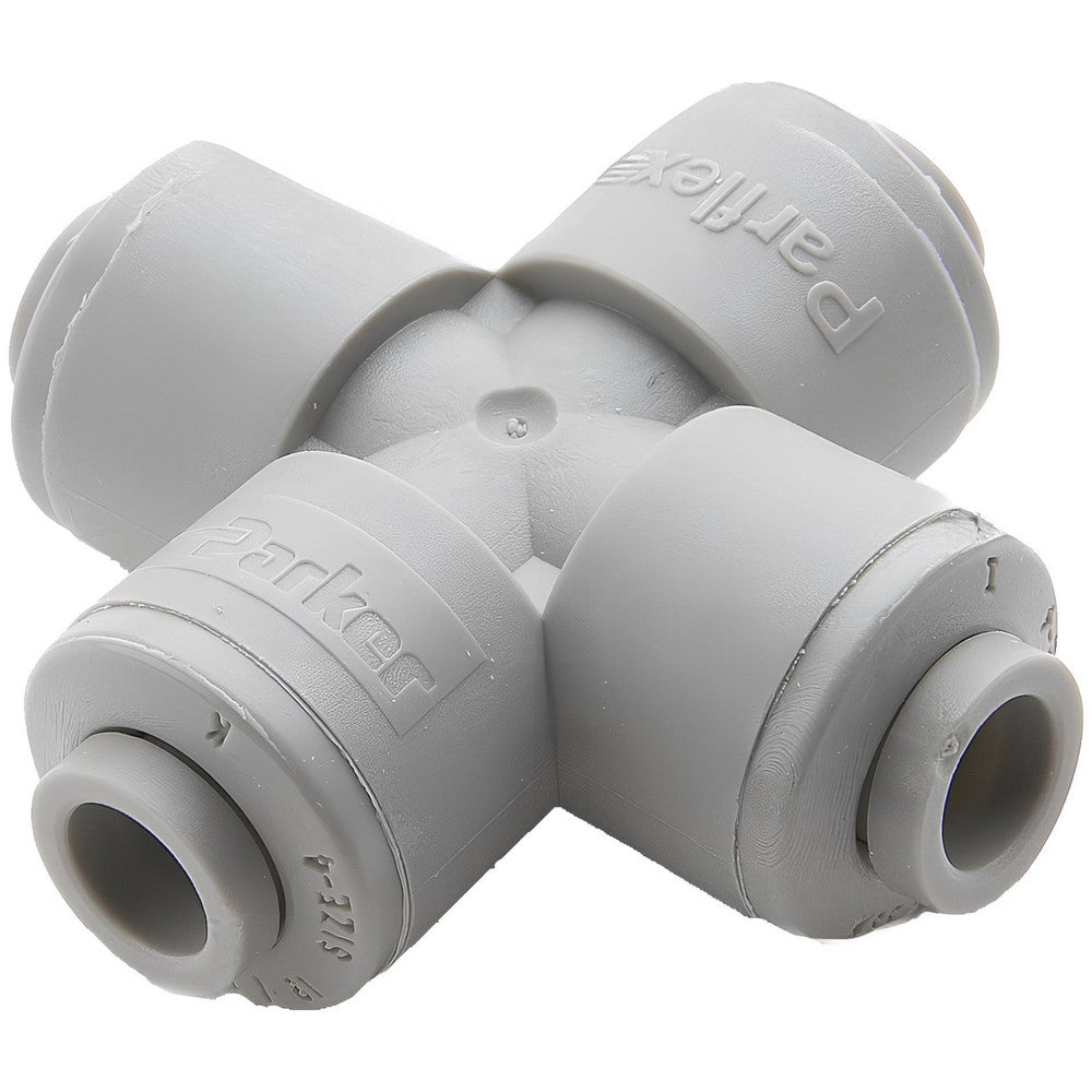 Parker A6CU6-MG Push-To-Connect Tube to Tube Tube Fitting Cross, 3/8" OD