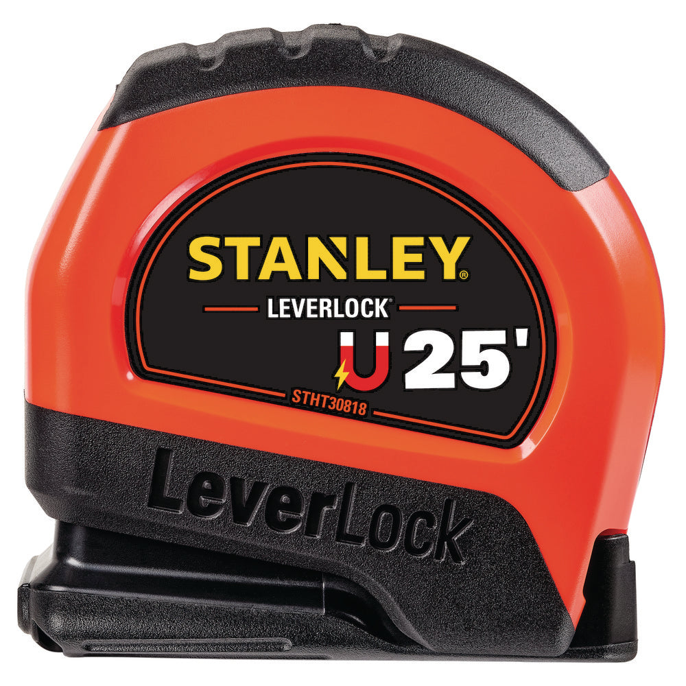 Stanley STHT30818S Tape Measures Length Ft. 25.000  Graduation (Feet) 1/16th  Blade Material Steel  Standout Length (Feet) 9.00  Case Type Closed  Rewind Type Automatic