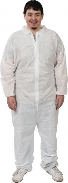 PRO-SAFE 71896658 Disposable Coveralls Size X-Large, 1.6 oz, SMS, Zipper Closure