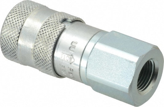 Parker FEM-371-6FP Hydraulic Hose Coupler No Lock Female Pipe Thread Coupler3/8", 3/8-18, 3,625 psi