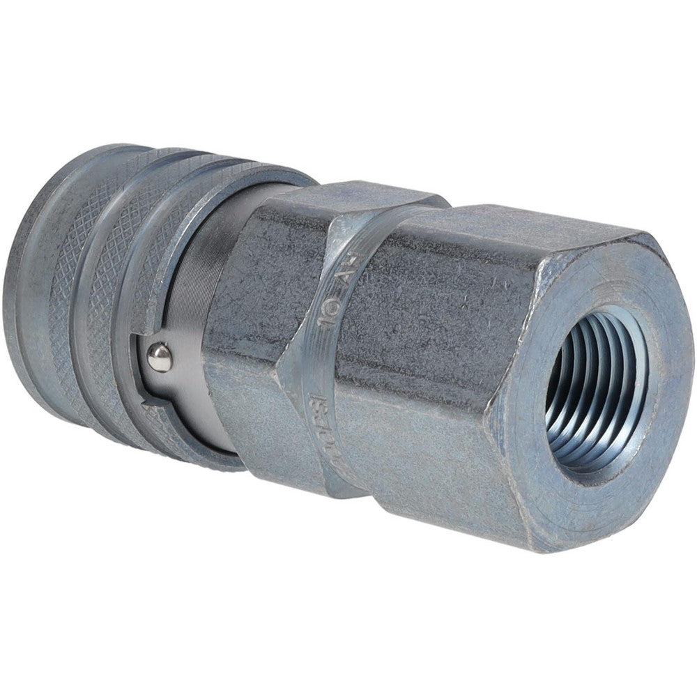 Parker FEM-501-8FP Hydraulic Hose Coupler No Lock Female Pipe Thread Coupler1/2", 1/2-14, 3,625 psi