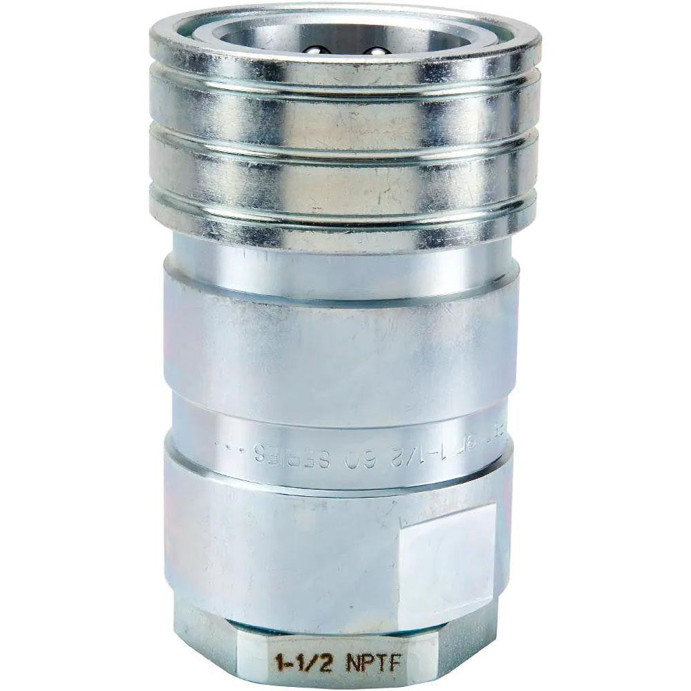 Parker H12-62N Hydraulic Hose Female Pipe Rigid Fitting 1-1/2", 1-1/2", 1,000 psi