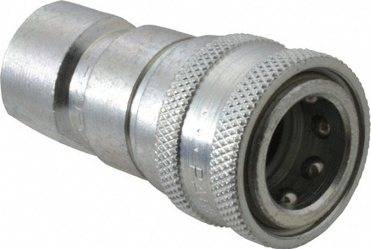 Parker H3-62-T8 Hydraulic Hose Female Straight Thread Coupler Hose Size 3/8", 3/4-16 Thread, 4,000 psi