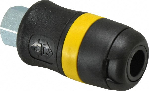 Parker PBS-251-4FP Pneumatic Hose Coupling 1/4" Thread, 1/4" Body Dia, Industrial Interchange