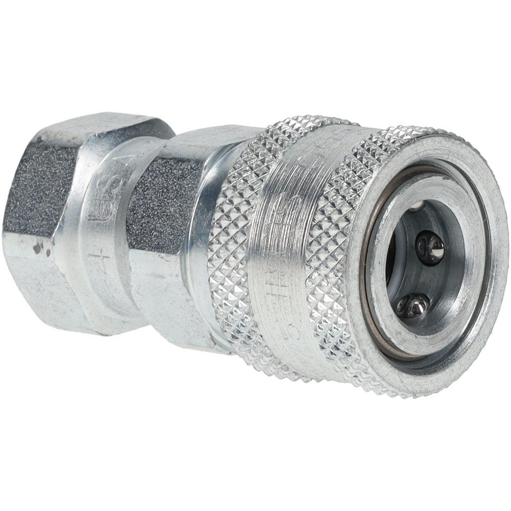 Parker 6601-4-4 Hydraulic Hose Female Pipe Rigid Fitting Hose Size 1/4", 1/4" Thread, 5,000 psi