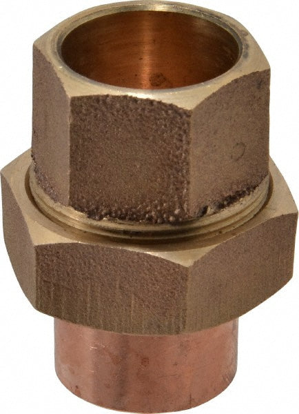 NIBCO B255550 Cast Copper Pipe Union 1" Fitting, C x C, Pressure Fitting